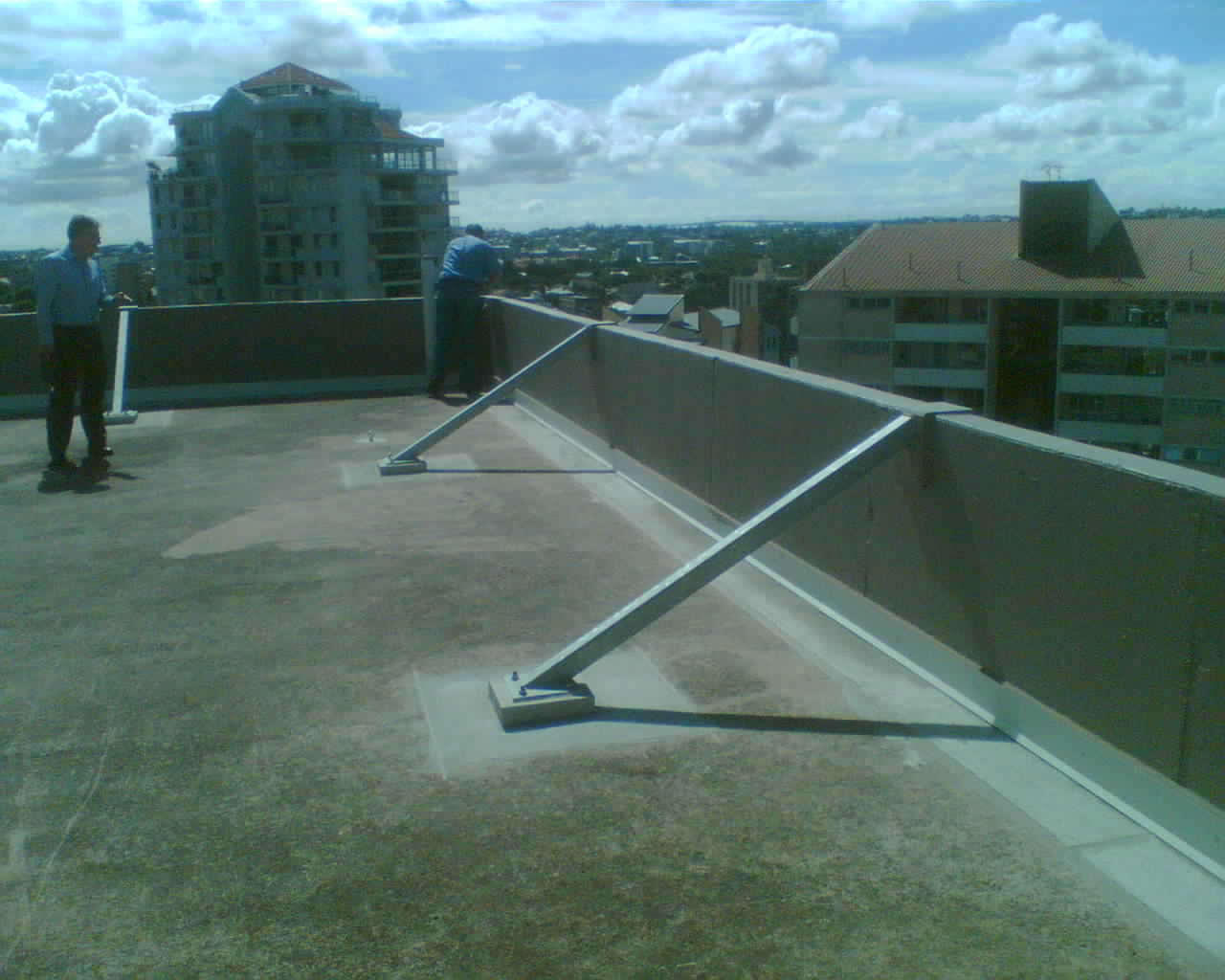 Walking Slabs Cause Parapet Failure